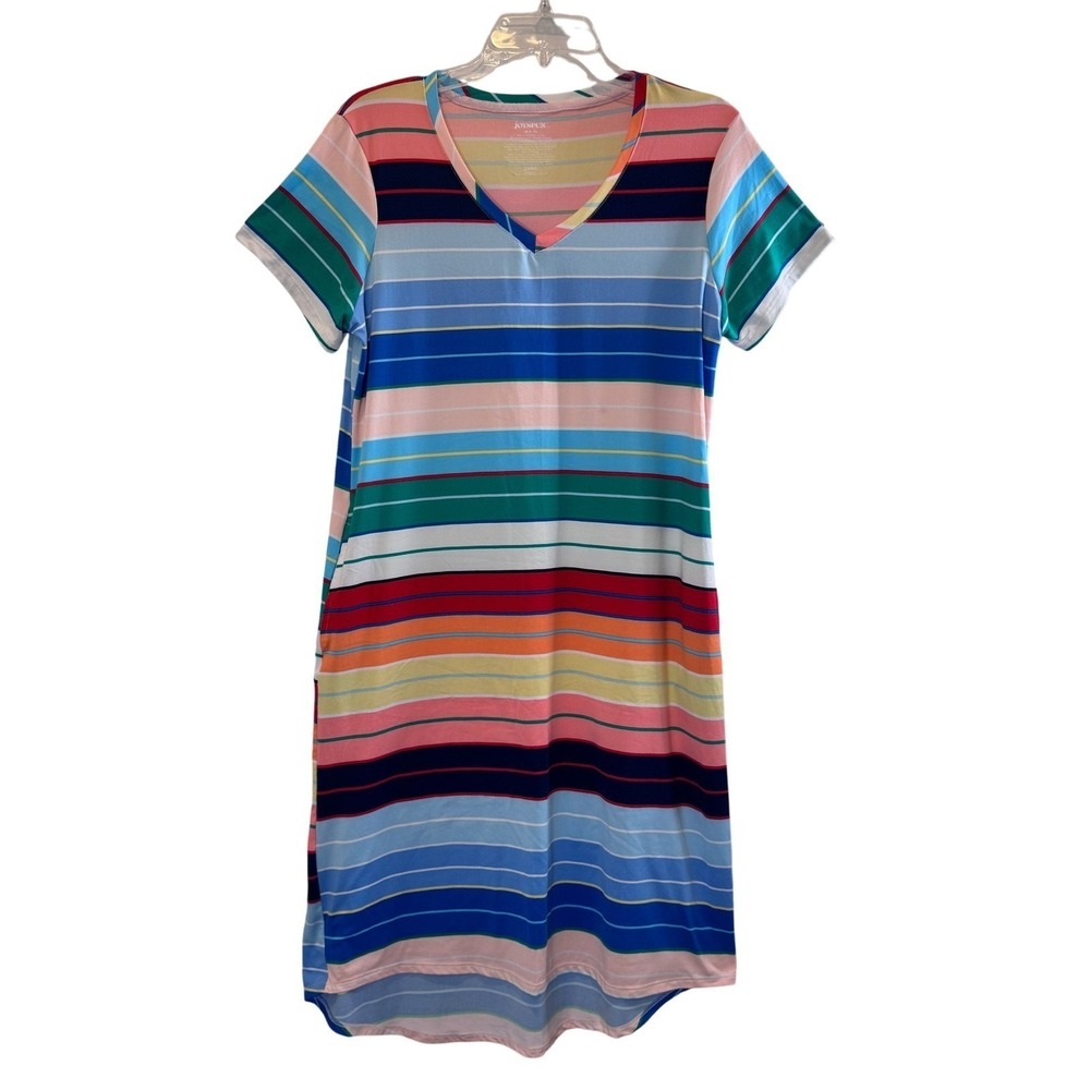Joyspun‎ Women's Medium T Shirt Dress Summer Lounge Comfortable Travel Casual